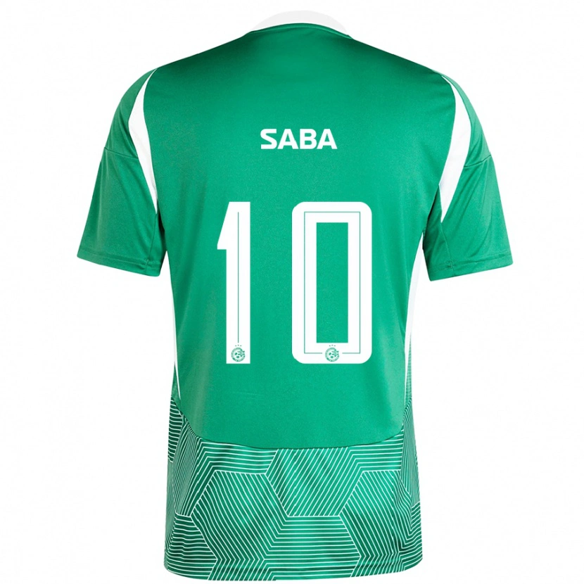 Danxen Kinderen Dia Saba #10 Groen Wit Thuisshirt Thuistenue 2024/25 T-Shirt