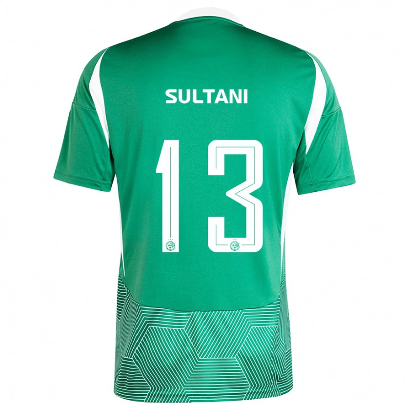 Danxen Kinderen Tomás Sultani #13 Groen Wit Thuisshirt Thuistenue 2024/25 T-Shirt