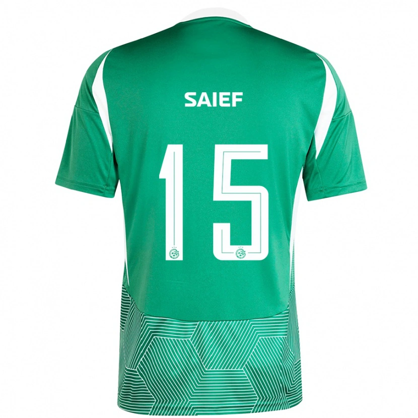 Danxen Kinderen Kenny Saief #15 Groen Wit Thuisshirt Thuistenue 2024/25 T-Shirt