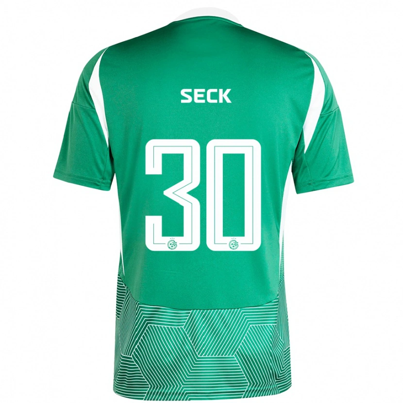 Danxen Kinderen Abdoulaye Seck #30 Groen Wit Thuisshirt Thuistenue 2024/25 T-Shirt