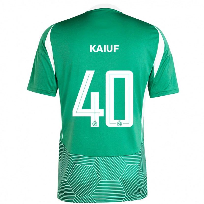 Danxen Kinderen Sharif Kaiuf #40 Groen Wit Thuisshirt Thuistenue 2024/25 T-Shirt