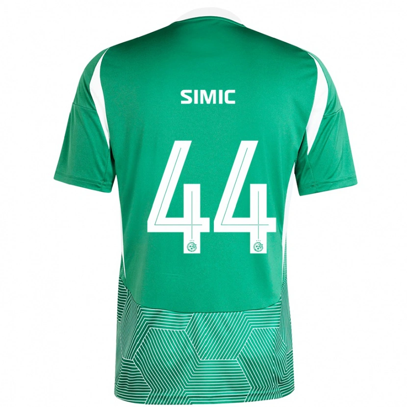 Danxen Kinderen Lorenco Simic #44 Groen Wit Thuisshirt Thuistenue 2024/25 T-Shirt