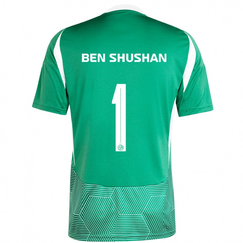 Danxen Kinderen Ori Ben Shushan #1 Groen Wit Thuisshirt Thuistenue 2024/25 T-Shirt