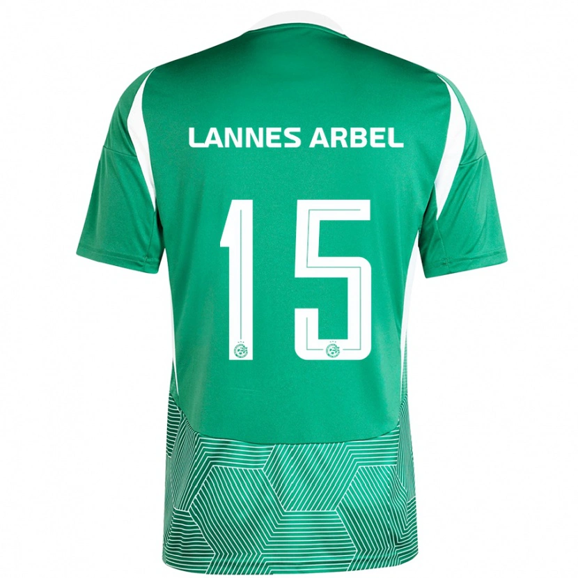 Danxen Kinderen Tomer Lannes Arbel #15 Groen Wit Thuisshirt Thuistenue 2024/25 T-Shirt