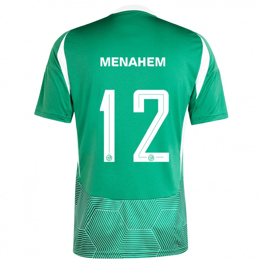 Danxen Kinderen Sun Menahem #12 Groen Wit Thuisshirt Thuistenue 2024/25 T-Shirt