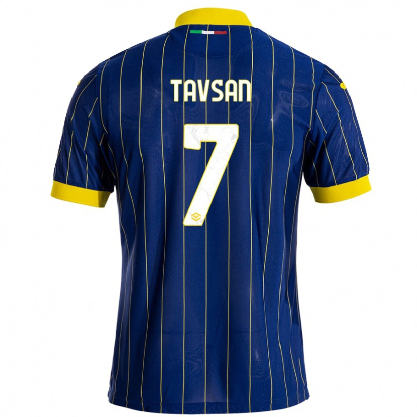 Danxen Kinderen Elayis Tavsan #7 Blauw Geel Thuisshirt Thuistenue 2024/25 T-Shirt