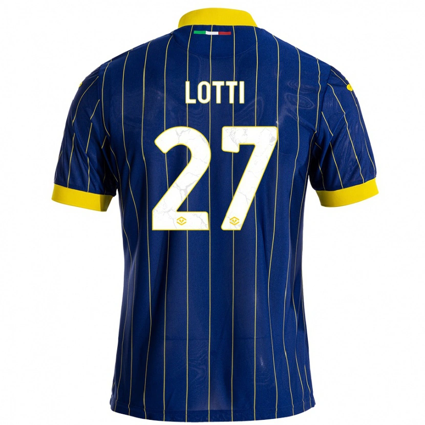 Danxen Kinderen Irene Lotti #27 Blauw Geel Thuisshirt Thuistenue 2024/25 T-Shirt