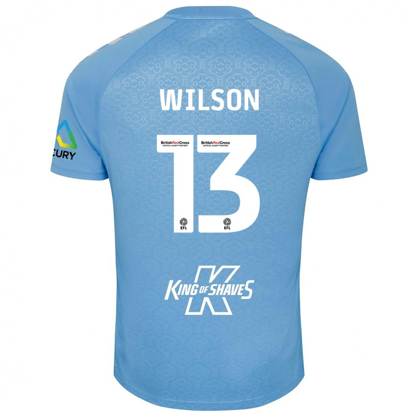 Danxen Kinderen Ben Wilson #13 Blauw Wit Thuisshirt Thuistenue 2024/25 T-Shirt