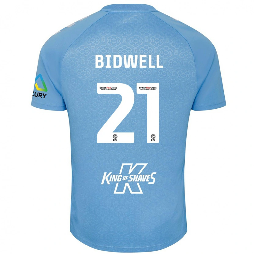 Danxen Kinderen Jake Bidwell #21 Blauw Wit Thuisshirt Thuistenue 2024/25 T-Shirt