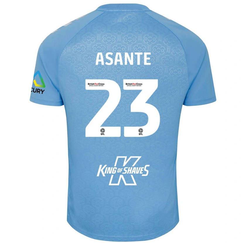 Danxen Kinderen Brandon Thomas-Asante #23 Blauw Wit Thuisshirt Thuistenue 2024/25 T-Shirt