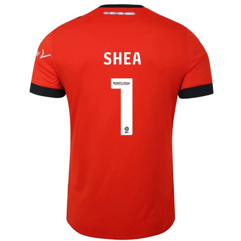 Danxen Kinderen James Shea #1 Oranje Zwart Thuisshirt Thuistenue 2024/25 T-Shirt