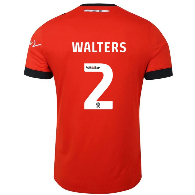 Danxen Kinderen Reuell Walters #2 Oranje Zwart Thuisshirt Thuistenue 2024/25 T-Shirt