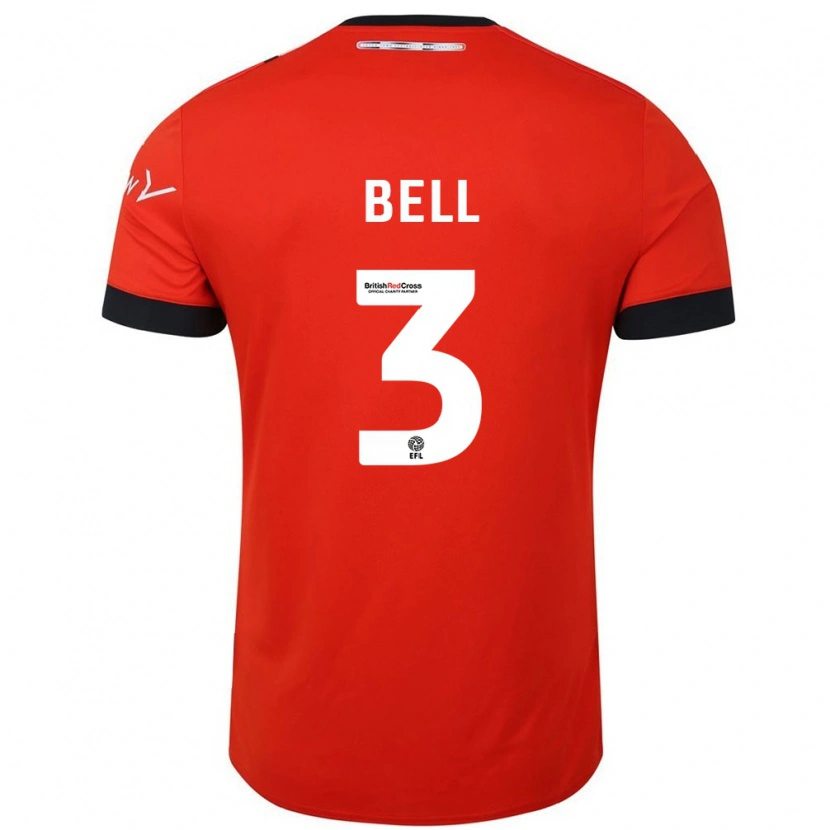 Danxen Kinderen Amari'i Bell #3 Oranje Zwart Thuisshirt Thuistenue 2024/25 T-Shirt