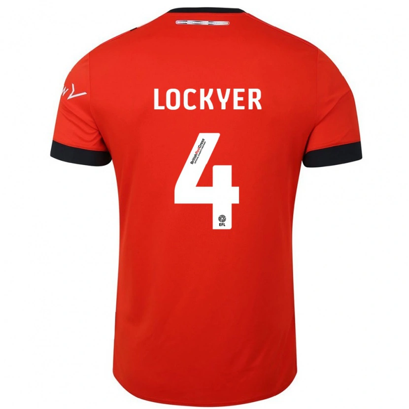 Danxen Kinderen Tom Lockyer #4 Oranje Zwart Thuisshirt Thuistenue 2024/25 T-Shirt