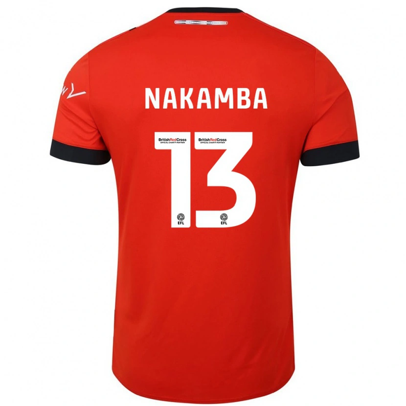 Danxen Kinderen Marvelous Nakamba #13 Oranje Zwart Thuisshirt Thuistenue 2024/25 T-Shirt