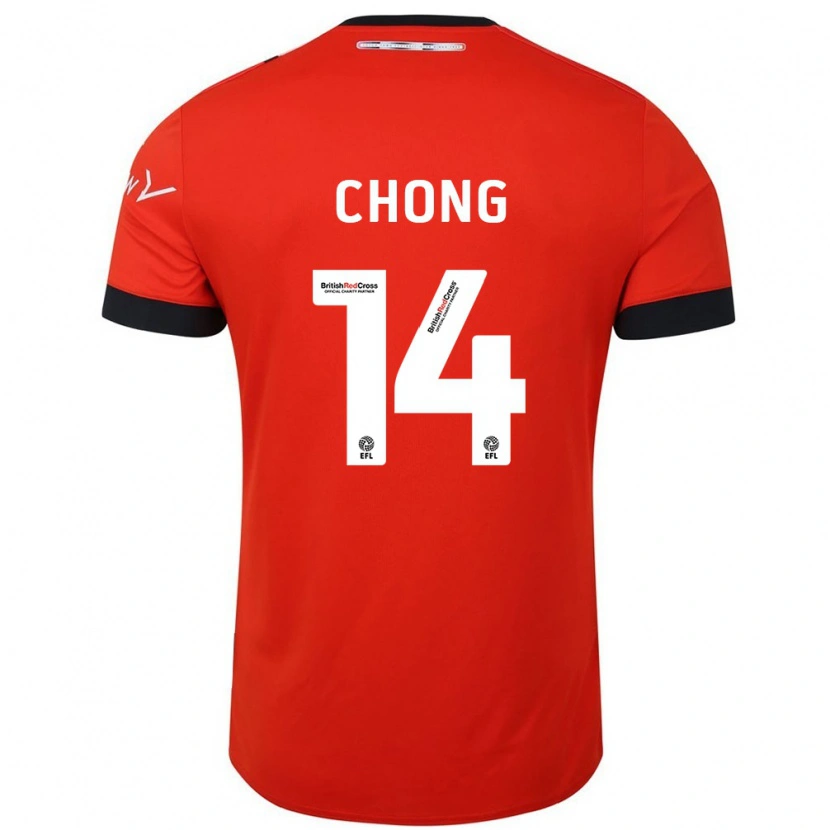 Danxen Kinderen Tahith Chong #14 Oranje Zwart Thuisshirt Thuistenue 2024/25 T-Shirt