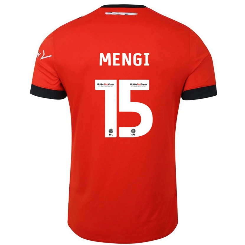 Danxen Kinderen Teden Mengi #15 Oranje Zwart Thuisshirt Thuistenue 2024/25 T-Shirt