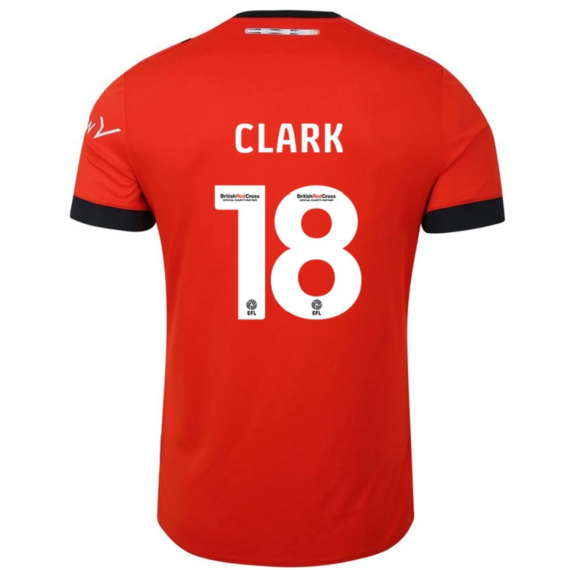 Danxen Kinderen Jordan Clark #18 Oranje Zwart Thuisshirt Thuistenue 2024/25 T-Shirt