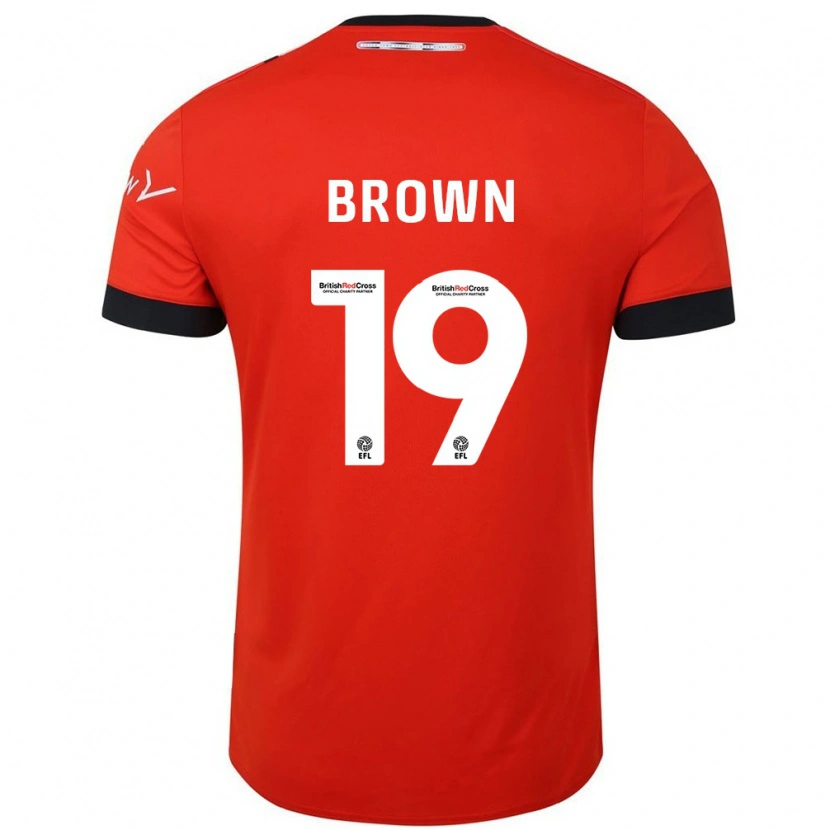 Danxen Kinderen Jacob Brown #19 Oranje Zwart Thuisshirt Thuistenue 2024/25 T-Shirt