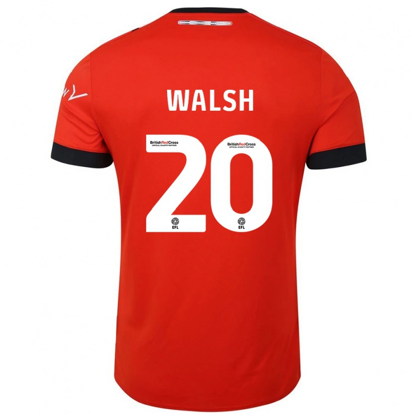 Danxen Kinderen Liam Walsh #20 Oranje Zwart Thuisshirt Thuistenue 2024/25 T-Shirt