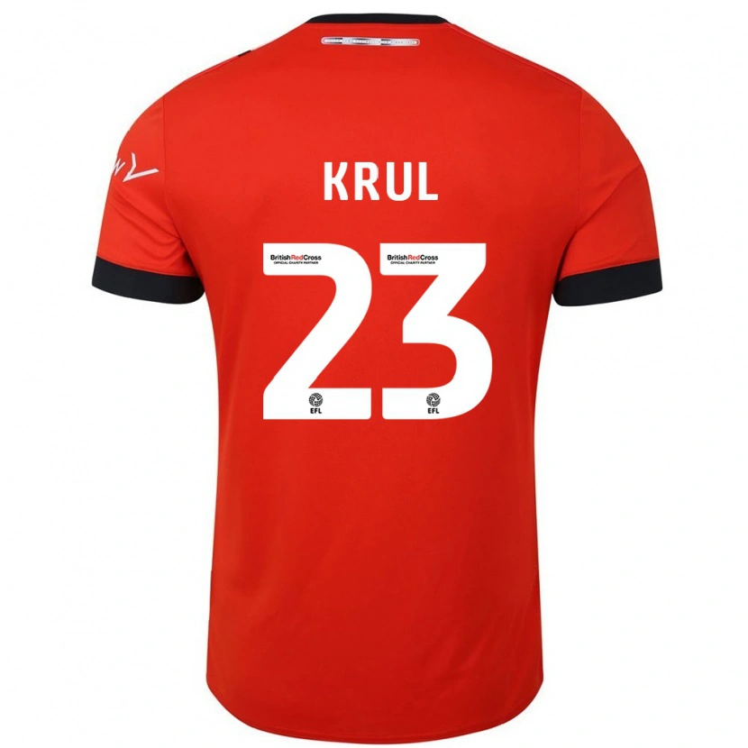 Danxen Kinderen Tim Krul #23 Oranje Zwart Thuisshirt Thuistenue 2024/25 T-Shirt