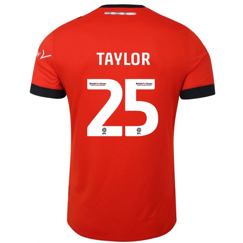 Danxen Kinderen Joe Taylor #25 Oranje Zwart Thuisshirt Thuistenue 2024/25 T-Shirt