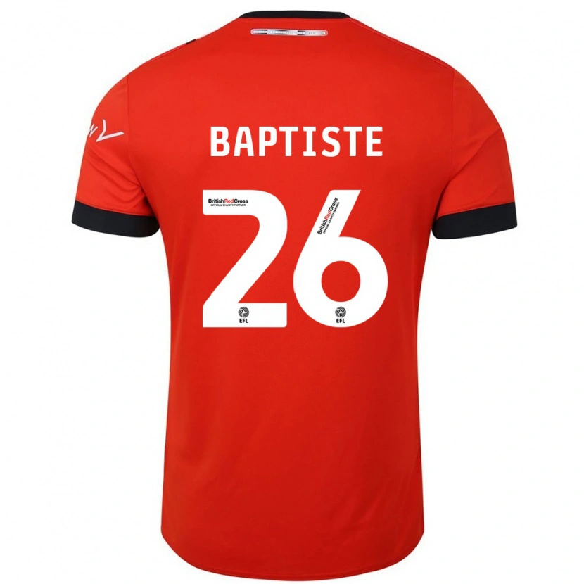 Danxen Kinderen Shandon Baptiste #26 Oranje Zwart Thuisshirt Thuistenue 2024/25 T-Shirt