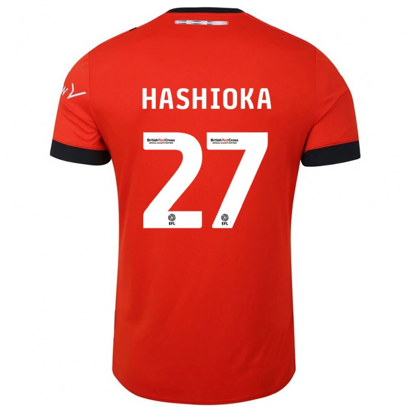 Danxen Kinderen Daiki Hashioka #27 Oranje Zwart Thuisshirt Thuistenue 2024/25 T-Shirt