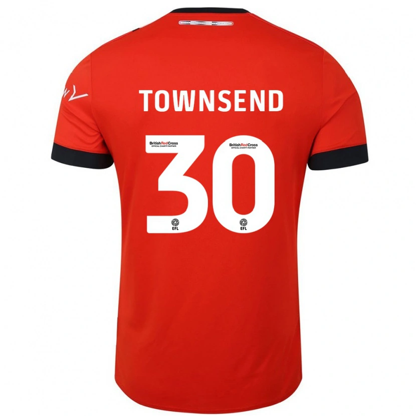 Danxen Kinderen Andros Townsend #30 Oranje Zwart Thuisshirt Thuistenue 2024/25 T-Shirt