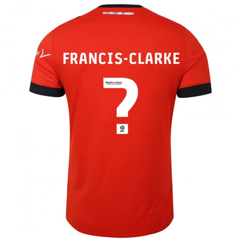 Danxen Kinderen Aidan Francis-Clarke #0 Oranje Zwart Thuisshirt Thuistenue 2024/25 T-Shirt