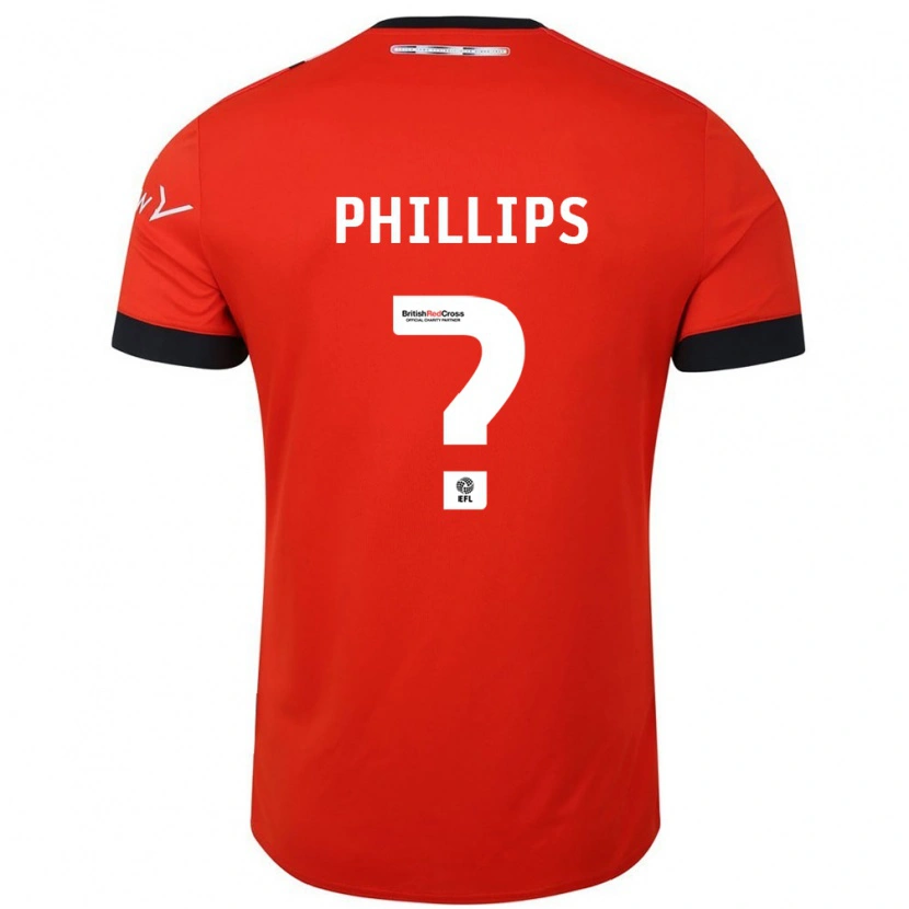 Danxen Kinderen Josh Phillips #0 Oranje Zwart Thuisshirt Thuistenue 2024/25 T-Shirt