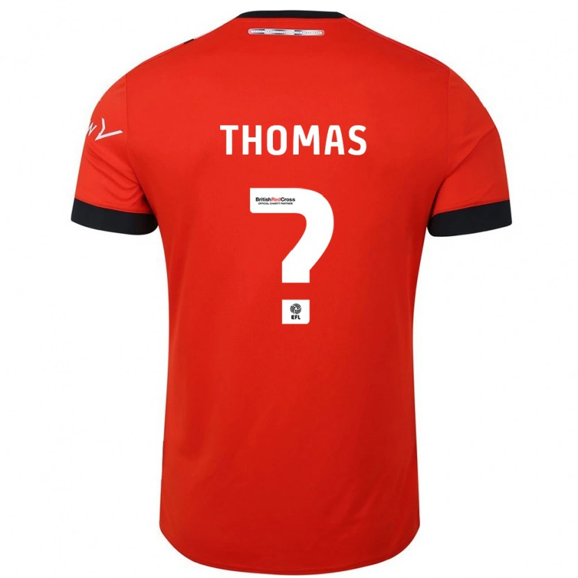 Danxen Kinderen Lucas Thomas #0 Oranje Zwart Thuisshirt Thuistenue 2024/25 T-Shirt