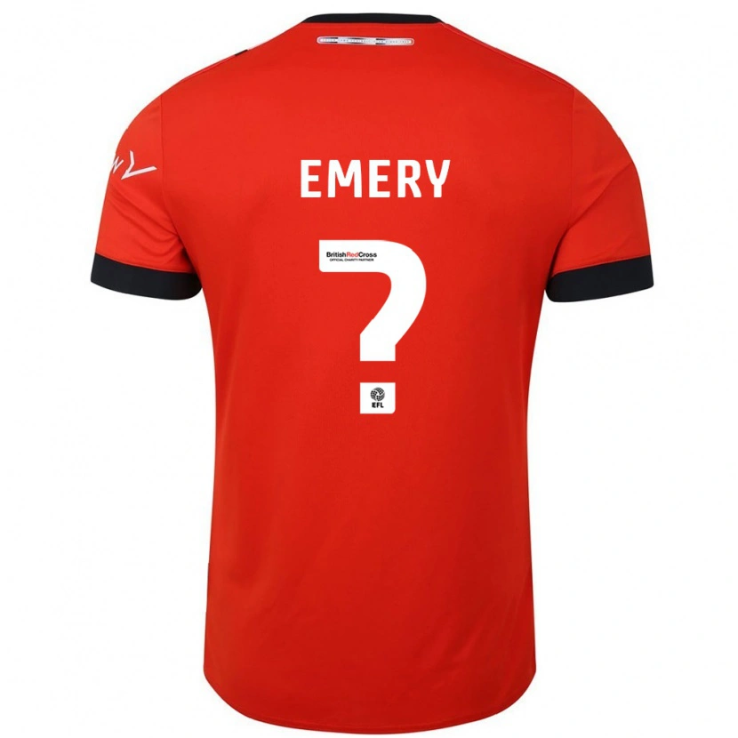 Danxen Kinderen Charlie Emery #0 Oranje Zwart Thuisshirt Thuistenue 2024/25 T-Shirt