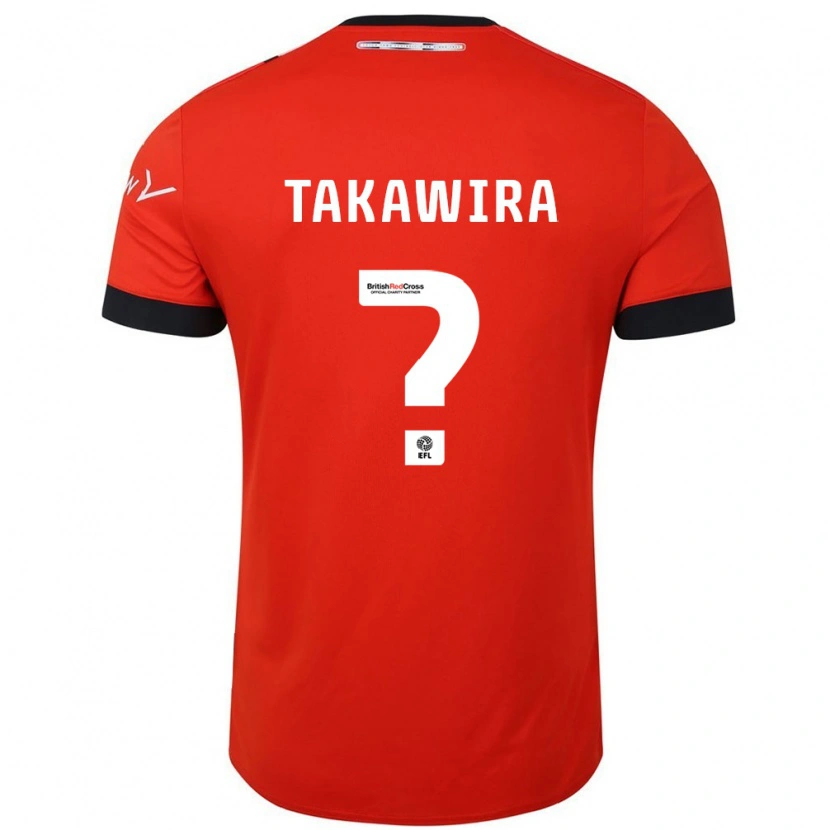 Danxen Kinderen Matthew Takawira #0 Oranje Zwart Thuisshirt Thuistenue 2024/25 T-Shirt