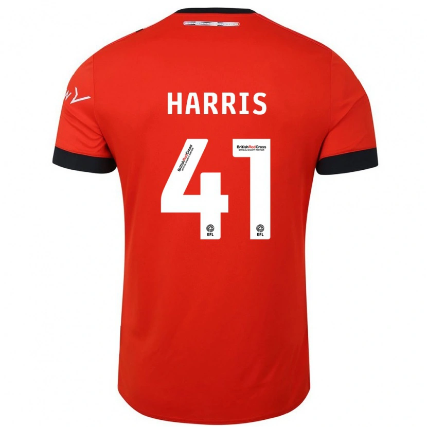 Danxen Kinderen Taylan Harris #41 Oranje Zwart Thuisshirt Thuistenue 2024/25 T-Shirt