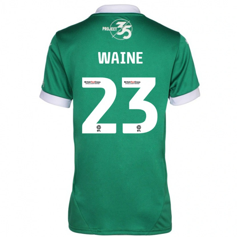 Danxen Kinderen Ben Waine #23 Groen Wit Thuisshirt Thuistenue 2024/25 T-Shirt