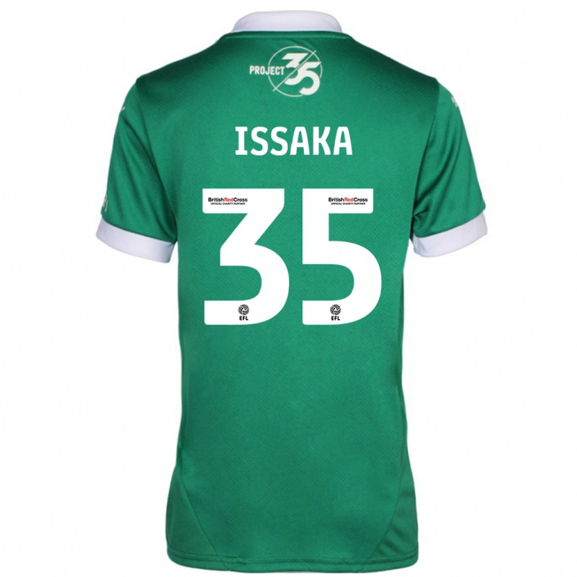 Danxen Kinderen Freddie Issaka #35 Groen Wit Thuisshirt Thuistenue 2024/25 T-Shirt