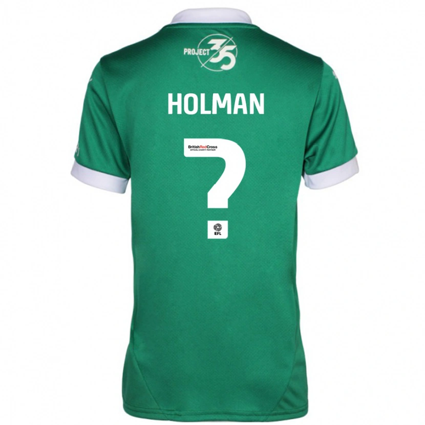 Danxen Kinderen Daniel Holman #0 Groen Wit Thuisshirt Thuistenue 2024/25 T-Shirt