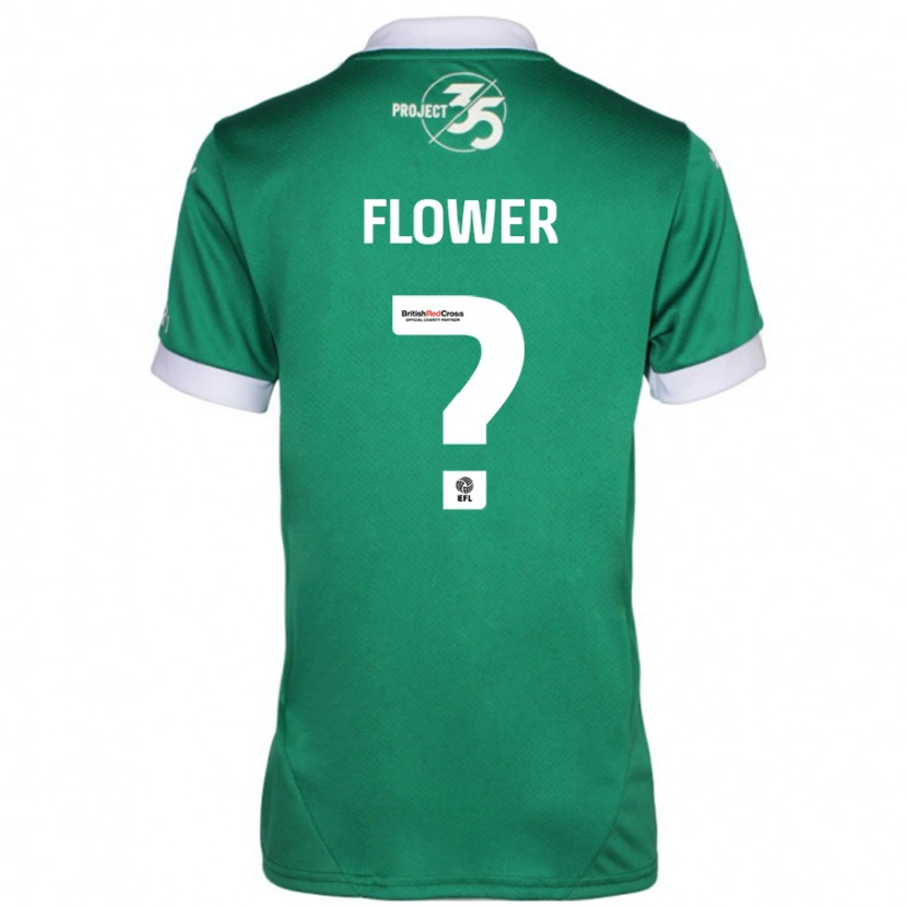 Danxen Kinderen Jack Flower #0 Groen Wit Thuisshirt Thuistenue 2024/25 T-Shirt