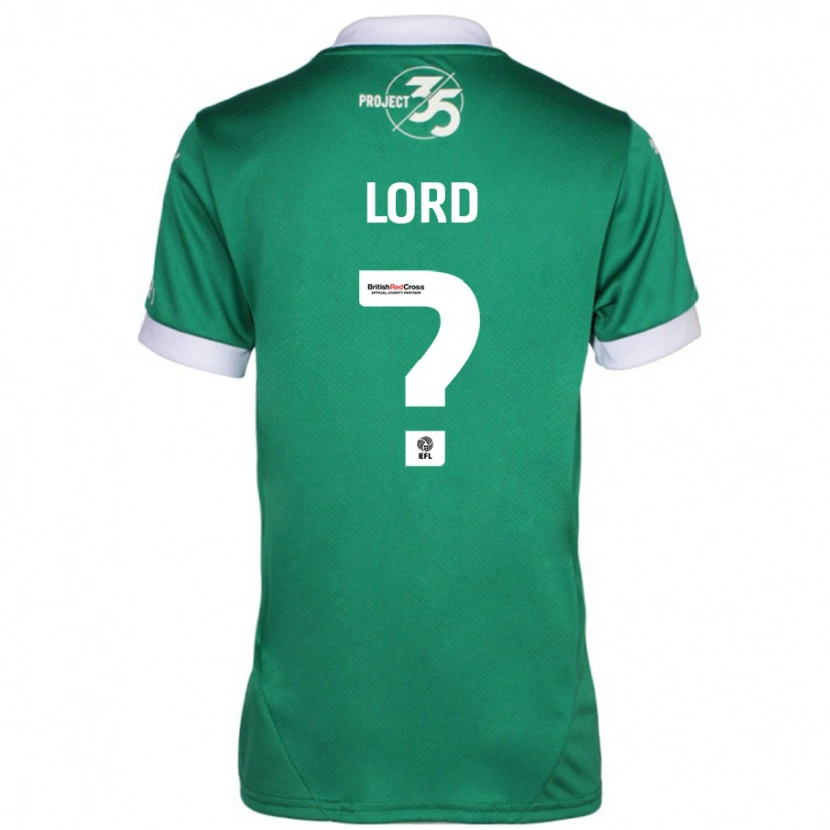 Danxen Kinderen Sam Lord #0 Groen Wit Thuisshirt Thuistenue 2024/25 T-Shirt