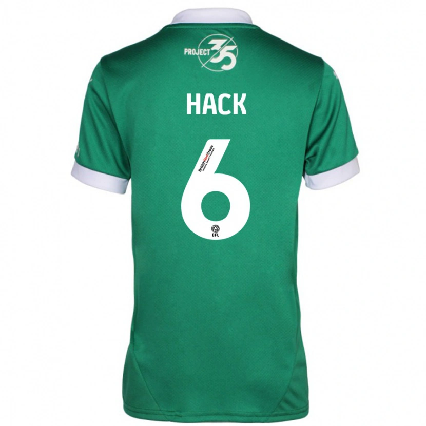 Danxen Kinderen Lucy Hack #6 Groen Wit Thuisshirt Thuistenue 2024/25 T-Shirt