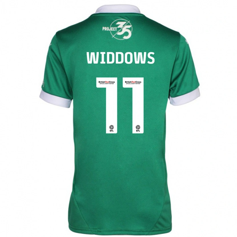 Danxen Kinderen Jade Widdows #11 Groen Wit Thuisshirt Thuistenue 2024/25 T-Shirt