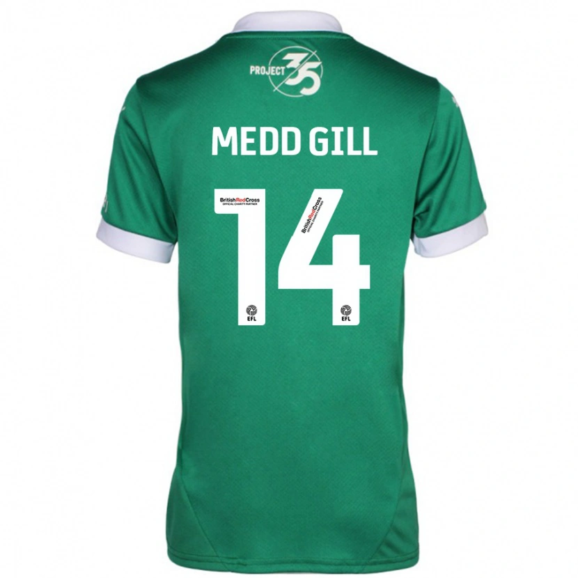 Danxen Kinderen Tamsin Medd-Gill #14 Groen Wit Thuisshirt Thuistenue 2024/25 T-Shirt