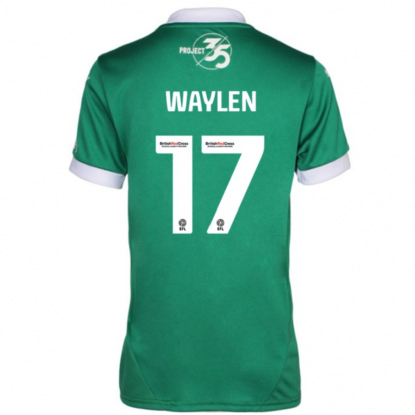 Danxen Kinderen Libby Waylen #17 Groen Wit Thuisshirt Thuistenue 2024/25 T-Shirt