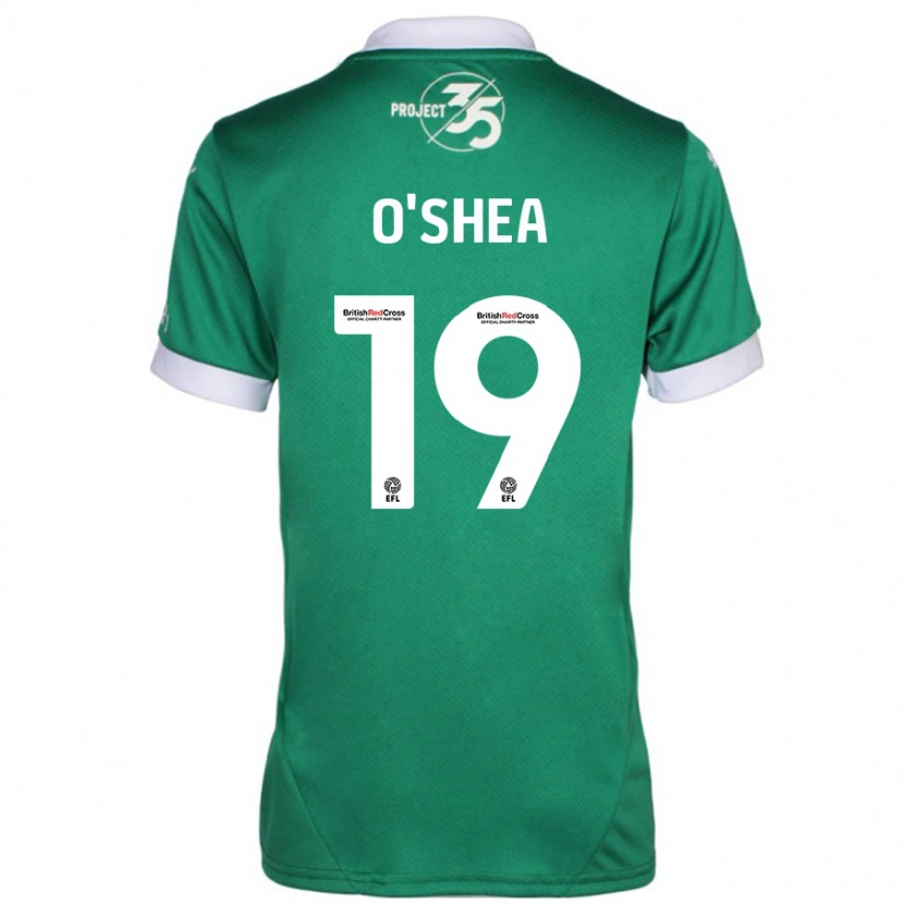 Danxen Kinderen Erin O'shea #19 Groen Wit Thuisshirt Thuistenue 2024/25 T-Shirt