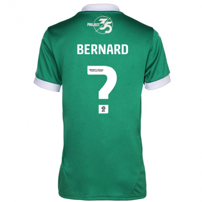 Danxen Kinderen Josh Bernard #0 Groen Wit Thuisshirt Thuistenue 2024/25 T-Shirt