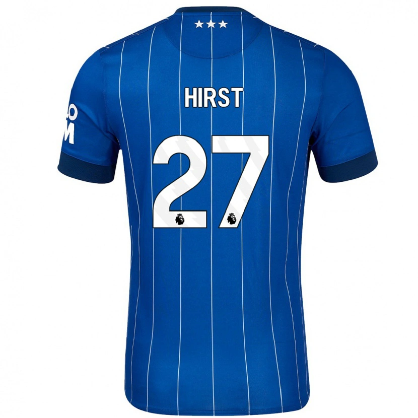 Danxen Kinderen George Hirst #27 Marineblauw Thuisshirt Thuistenue 2024/25 T-Shirt