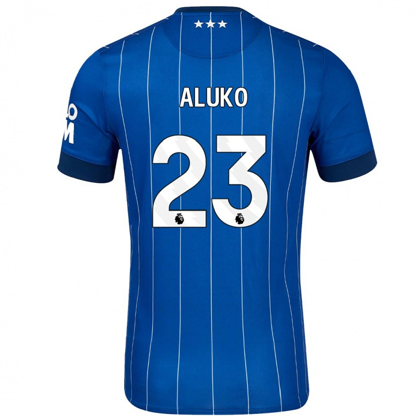 Danxen Kinderen Sone Aluko #23 Marineblauw Thuisshirt Thuistenue 2024/25 T-Shirt