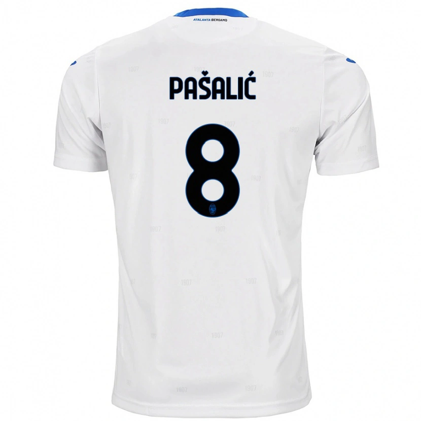 Danxen Kinderen Mario Pasalic #8 Wit Uitshirt Uittenue 2024/25 T-Shirt