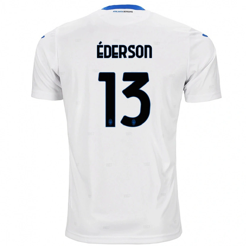 Danxen Kinderen Éderson #13 Wit Uitshirt Uittenue 2024/25 T-Shirt